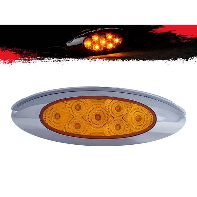 Plafón Lateral 7 LEDS Con Estrobo Ámbar Elíptico TUNELIGHT-RENOVATIO