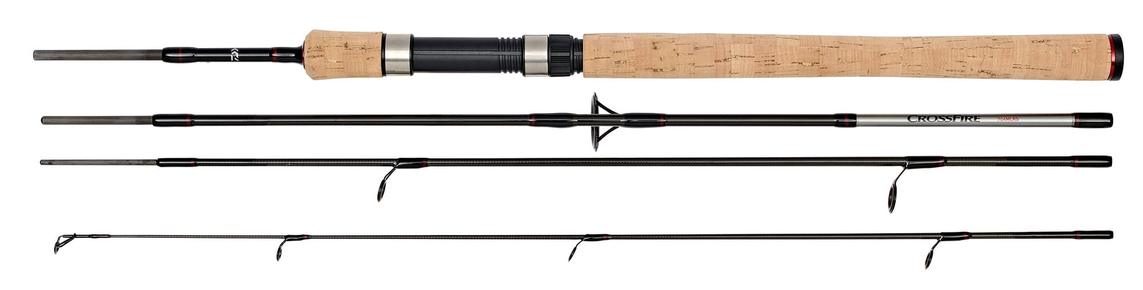 Daiwa Crossfire Spinning Rod 7’ Medium Light Fast with Graphite Blank and Cork Grip