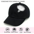 thumbnail image 2 of 2Pcs Baby Baseball Cap Toddler Hat for Boys Girls Baby Sun Hat Cotton Kids Baseball Hat Infant Hat Cap (Gray & Black,9-24 Months), 2 of 5