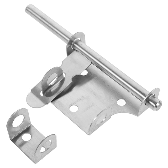 Minkissy 1Pcs Silver Rectangular Slide Bolt Lock for Kitchen Closet Door Latch 8 Inches
