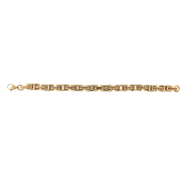 Pulsera hippie rock para hombre, hecha de eslabones de acero inoxidable, moderna Oro