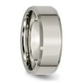 thumbnail image 4 of Chisel Titanium Brushed and Polished 8mm Beveled Edge Band, 4 of 7