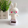 thumbnail image 1 of Sacudiendo la cabeza Bunny Dashboard Ornaments Solar Doll Auto Interior (Conejo blanco) Likrtyny juguetes de los niños, 1 of 4