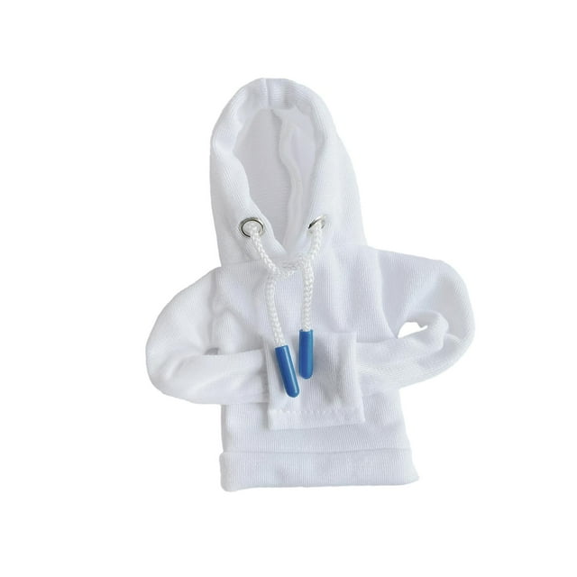 Funda para pomo de palanca de cambios, sudadera con capucha antideslizante, protector de palanca de cambios Blanco