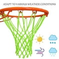 thumbnail image 4 of Durable Basketball Goal Net, Glow In The Dark Outdoor Replacement Net For Heavy Duty Hoop Net, Official NCAA & NBA Basketball Size, Easy To Install And Weatherproof, 4 of 5