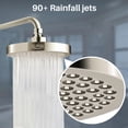 thumbnail image 3 of Alcachofa de ducha Gurin High Pressure Rain con níquel cepillado, 3 of 6