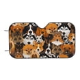 thumbnail image 7 of Haiem Dogs Different Breeds Car Windshield Sun Shade - Blocks UV Rays Sun Visor Protector, Sunshade to Keep Your Vehicle Cool, Universal Fit SUV Van Sedan-Small, 7 of 7