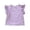 Purple, variant on REDARER Girls' Tee - Lace Detail Round Neck Cotton Short Sleeve Spring Summer Toddler Kids Comfortable Playwear Top,2-3 Years