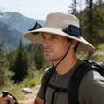 thumbnail image 4 of RICHMJ Solar Powered Fan Hat for Men Women, Wide Brim Hat with 2 Fans UPF 50+, For Outdoor Fishing Beach Sun Hat ,Mountaineering(A), 4 of 7