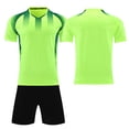 thumbnail image 2 of Custom Football Kit Set for Adult and Child, Name Number Team Logo DIY Family Match Personalized Jersey Shirt Shorts Set, Dad and Son Matching Outfits Light Green XXL, 2 of 6
