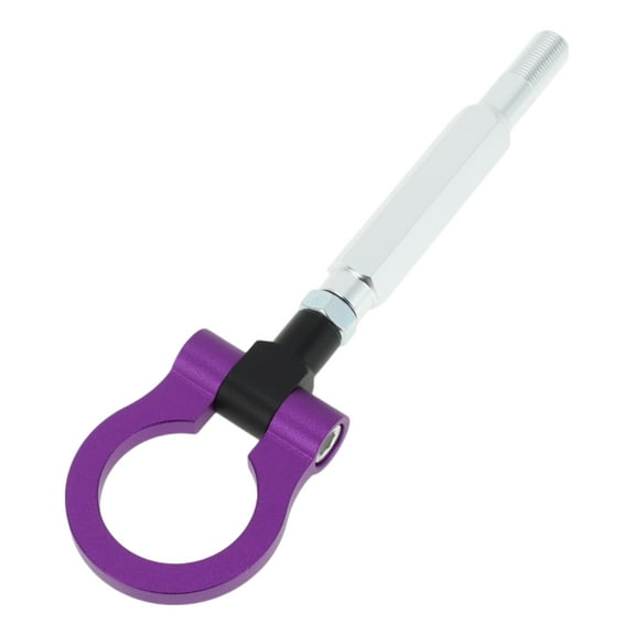 Unique Bargains Front/Rear Trailer Ring Eye Towing Hook, Bumper Screw-on Tow Hook for Subaru Impreza Folding Racing Trailer Hook Aluminum Alloy Purple