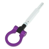 Unique Bargains Front/Rear Trailer Ring Eye Towing Hook, Bumper Screw-on Tow Hook for Subaru Impreza Folding Racing Trailer Hook Aluminum Alloy Purple