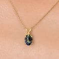 thumbnail image 3 of Gem Stone King 10K Yellow Gold Blue Mystic Topaz Pendant Necklace for Women | 0.95 Cttw | Gemstone November Birthstone | Oval 7X5MM | With 18 inch Chain, 3 of 6