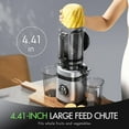 thumbnail image 5 of NIUTA Juicer Machines, 4.41"-arge Wide Feed Feed Chute Masticating Cold Press Juicer, 350W Slow Masticating Juicer for Whole Fruits and Vegetables, High Juice Yield Juice Extractor Machine, 5 of 6
