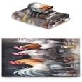 thumbnail image 2 of Coolnut Colorful Rooster Bathroom Towel Set Absorbent Soft 3-Piece Bath Towel Hand Towel Washcloth Decorative Towels for Bathroom Gym Hotel Beach Swimming Pool Washcloth Gift, 2 of 7