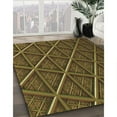thumbnail image 2 of Ahgly Company Indoor Rectangle Patterned Dark Yellow Green Area Rugs, 2' x 4', 2 of 6