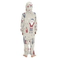 thumbnail image 3 of Soft Big Kids Onesie Pajamas Cozy Loose-Fit Jumpsuits for kids with Pockets for Christmas Lounge & Play Santa Claus Presents and Houses, 3 of 8