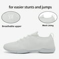thumbnail image 4 of GlideMoves White Cheerleading shoes girls dance sports shoes ladies training competition Tumbling Athletic 2502 Women 8.5, 4 of 7