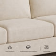 thumbnail image 4 of 90" Sofa Couch, Modern Upholstered Sofa 3 Seater Sofa For Living Room Apartment Office, 4 of 10