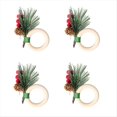 thumbnail image 1 of Juego de Servilleteros Navideños Anillo de Servilletas Navideño Decoración de Mesa para Cena Navideña A, 1 of 6