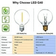 thumbnail image 5 of Banord LED 27 Foot Solar String Lights, 13 Shatterproof Bulbs for Outdoors, 5 of 8