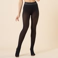 thumbnail image 4 of Medias de invierno de moda para mujer Mallas con forro polar Leggings térmicos Mujer Ropa diaria difusa Kuymtek Negro*300g T M para Mujer, 4 of 7