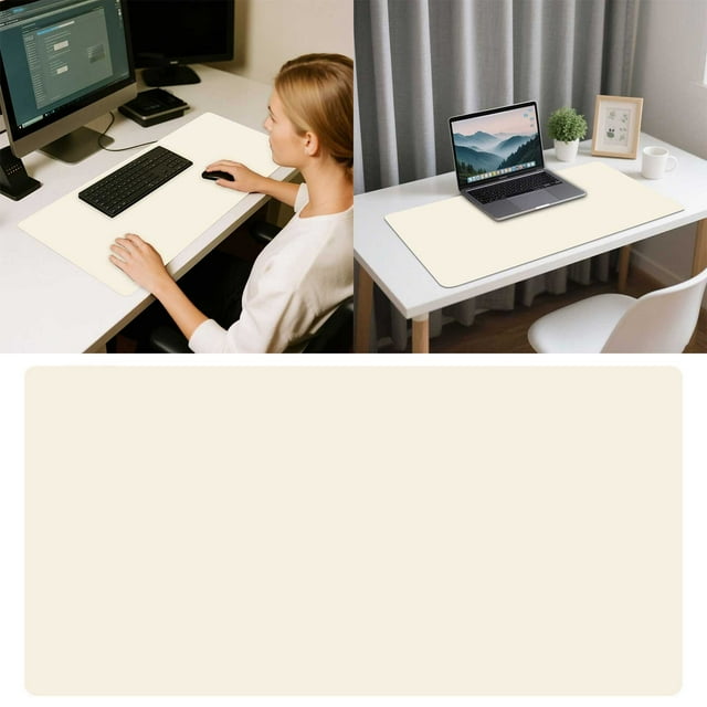 Extended Gaming Pad Large Desk Mat With Base And Smooth For Computer PC Laptop