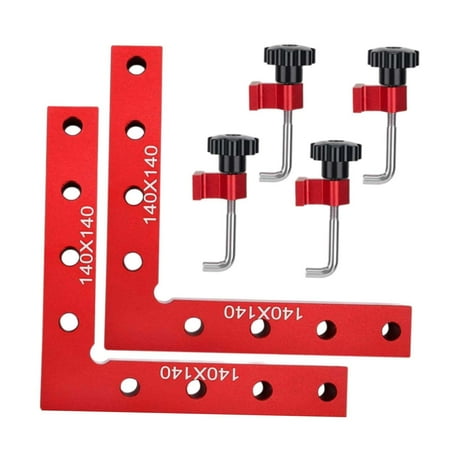 

Colaxi 90 Degree Positioning Square Clamp Kit Corner Clamps Aluminum Alloy Block for Picture Simple Installation 140mm