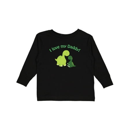 

Inktastic I Love My Daddy Dinosaurs Gift Toddler Boy or Toddler Girl Long Sleeve T-Shirt