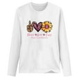 thumbnail image 4 of Fesfesfes Women's O-Neck Printing Loose Casual Long Sleeve Breast Cancer Tops Plus Size $10, 4 of 4