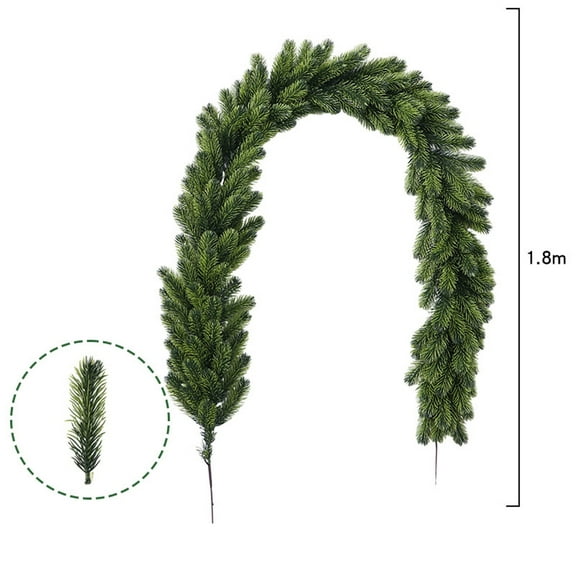 Cedar Garland Realistic Extra Full Christmas Garland for Stairs Decor, Indoor Outdoor Xmas Greenery Garlands for Fireplace Mantle Railing Door Decoration, Soft Bendable Pine Garland Home Decor