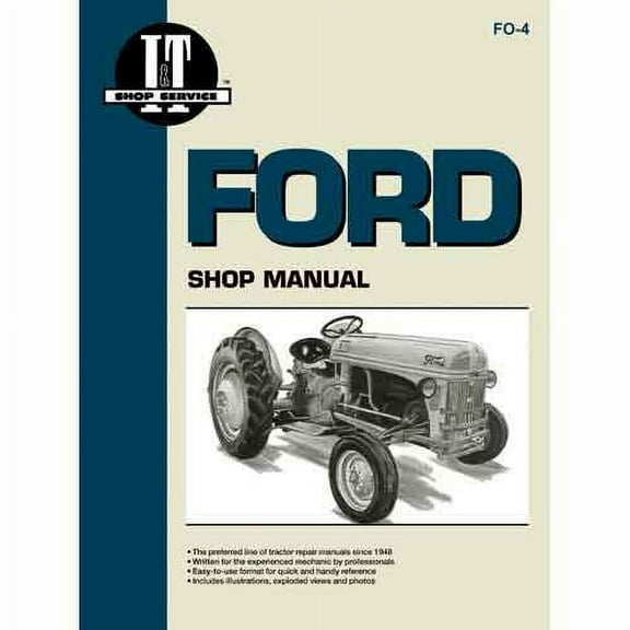 I&T Shop Manual fits Ford 2N 8N 9N