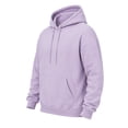 thumbnail image 5 of Men Solid Pullover Hoodie Basic Plain Hooded Sweatshirt with Drawstring Hood & Front Kangaroo Pocket 5XL, 5 of 6