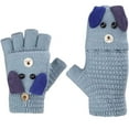 thumbnail image 2 of Penkiiy Toddle Mittens Children's Cute Five-Fingered Velvet Warm Knitted Gloves Fashion Gloves Multicolor Mittens, 2 of 5
