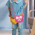 thumbnail image 4 of Carta Bordado Bolso Hombro Pu Cuero Bow Crossbody Purso (a) Rojo, 4 of 7