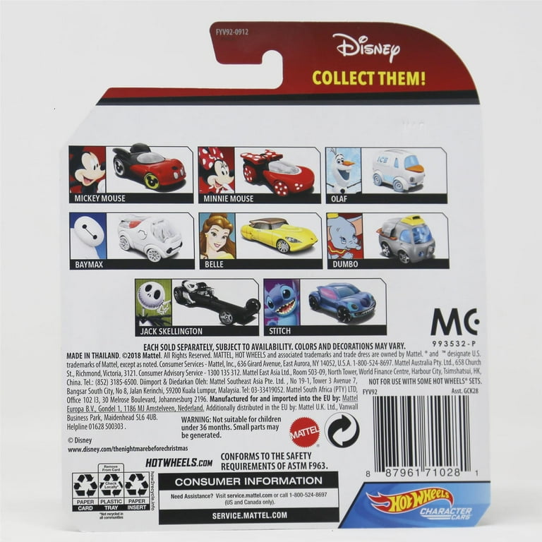 2019 Hot Wheels Disney Pixar Character Cars Dumbo 1/64 Diecast