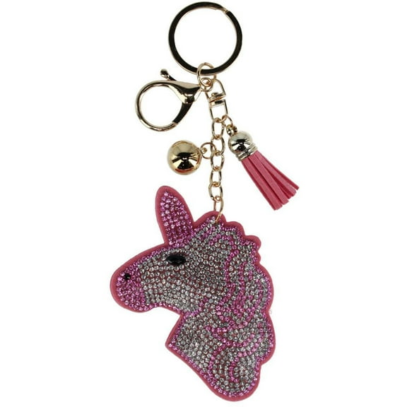 CTM  Glitter Unicorn Tassel Bag Charm (Women)