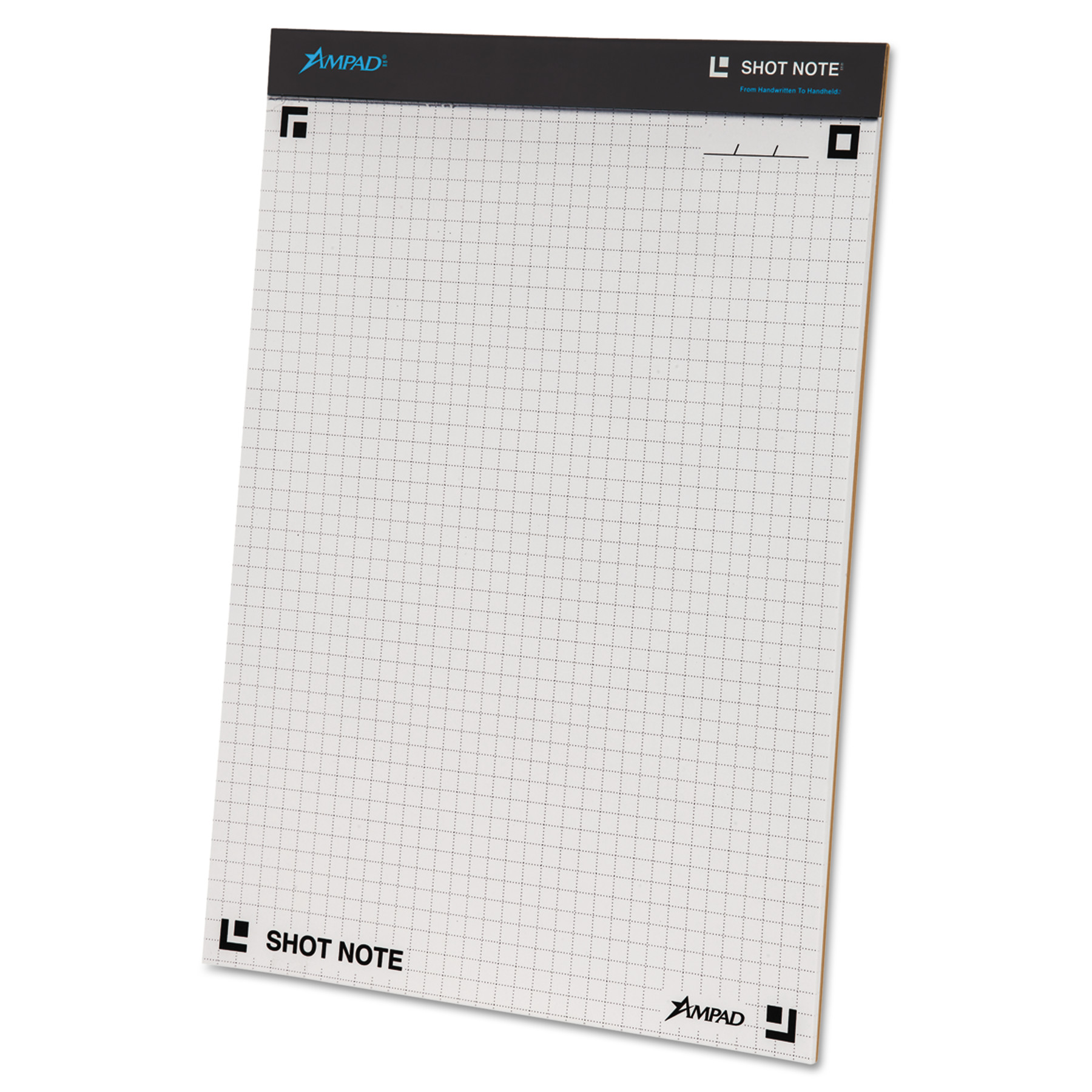 Ampad Shot Note Writing Pad, 8 1/2 x 11 3/4, Dot Graph, 40 Sheets