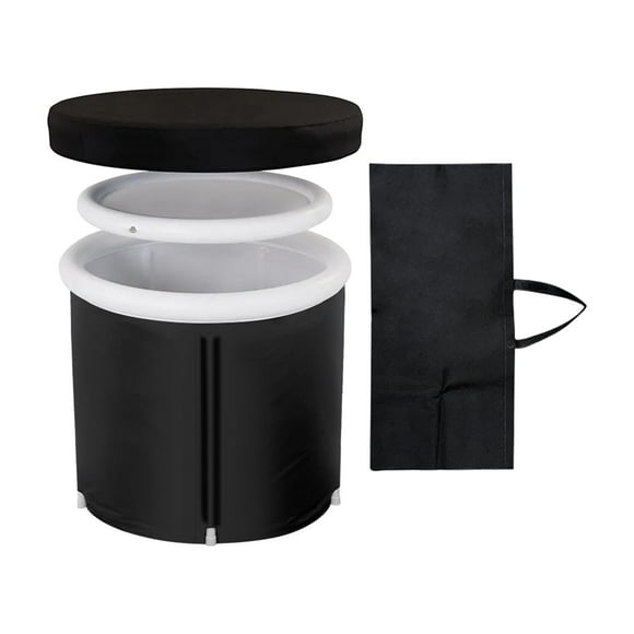 Portable Bathtub, Foldable Bathtub Soaking Baths for Shower, Freestanding Barrel