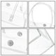thumbnail image 1 of 20 Bolsas de Regalo Transparentes con Asa, Reutilizables y Transparentes, para Dulces y Golosinas, 20 X 20 X 8 cm., 1 of 5