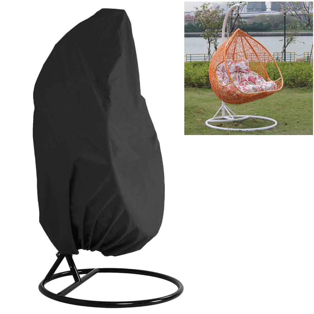 Pcapzz Patio Hanging Chair Cover Waterproof Outdoor Single Seat Wicker Swing Egg Chair Patio Garden Furniture Protective - image 5 of 11