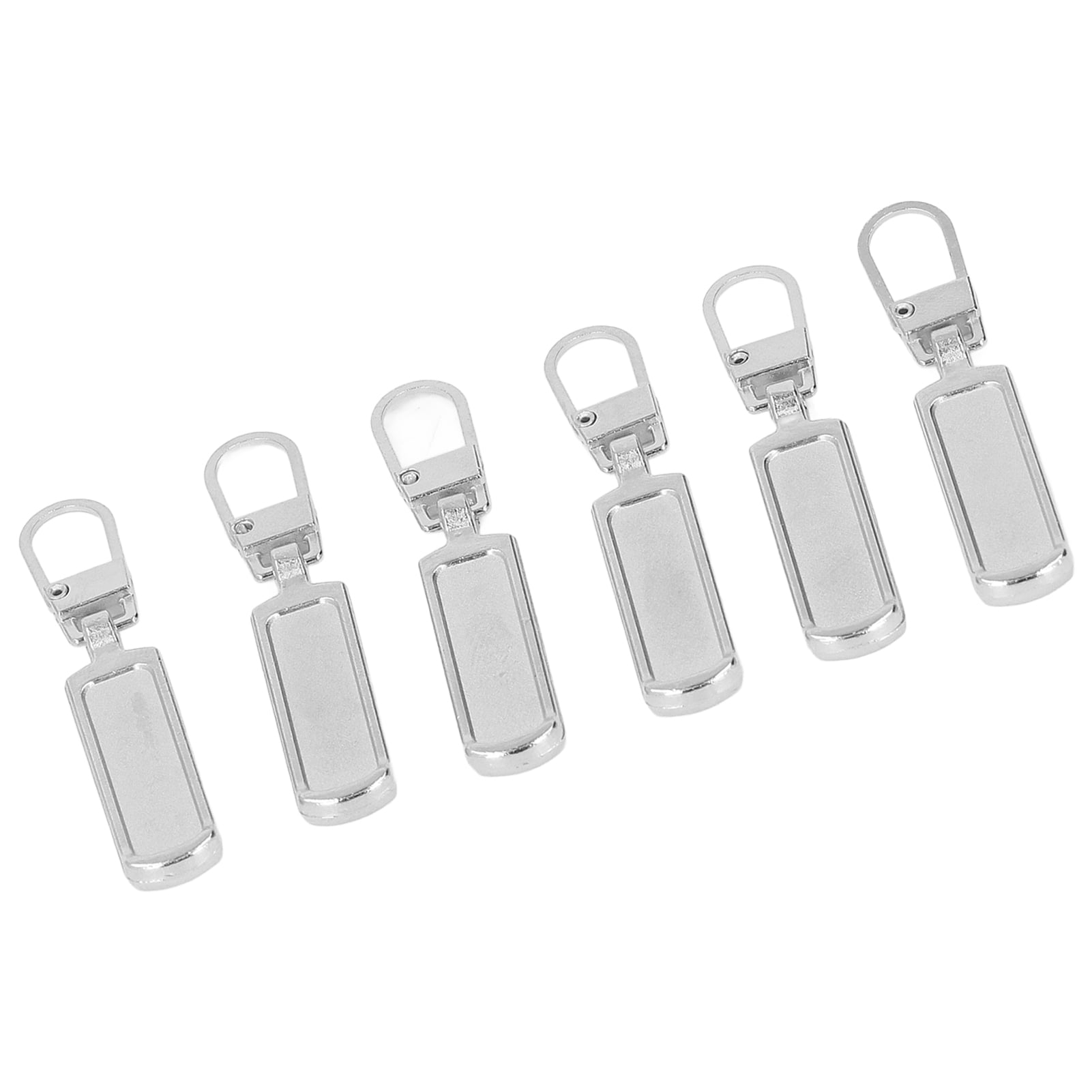 Zipper Pull Tab, Multi Purpose Metal Zipper Head For Luggage Silver