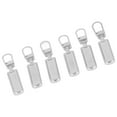 thumbnail image 3 of Metal Zipper Head, Detachable 6Pcs Rustproof Zipper Pull Tab  For Luggage Silver, 3 of 8