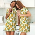 thumbnail image 4 of Disketp Pineapple for Womens Short Sleeve Sleepshirt Scoopneck Cute Nightdress Comfy Nightgown, 4 of 6