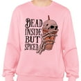 thumbnail image 2 of Dead Inside but Spiced Sweatshirt Unisex Small Pink, 2 of 5