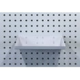 thumbnail image 2 of Triton Products® 12"W x 10"D White Epoxy Powder Coated LocBoard Steel Shelf with 6 Holes for Garment Hangers, 2 of 4