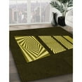thumbnail image 3 of Ahgly Company Machine Washable Indoor Round Transitional Dark Yellow Green Area Rugs, 7' Round, 3 of 7