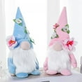 thumbnail image 2 of Jlong 2PCS Spring Flowers Gnome Easter Gnomes Gift for Girlfriend Wife Mother Daughter Lover Handmade Shelf Tomte Swedish Nisse Scandinavian Gnomes Plush Elf Dwarf Home Decoration, 2 of 8