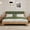 Natural + Green, variant on Christopher Knight Home Premium Pine Wood King Bed Frame with Headboard, Mid-Century Modern Design, Walnut+Green