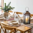 thumbnail image 6 of Buffalo Plaid Round 13 Inch Placemats Set of 6, Modern Farmhouse Colorful Checkered HeatResistant Non Slip Place Mats for Dining Table, Wipeable Braided Kitchen Table Mats for Housewarming, 6 of 9